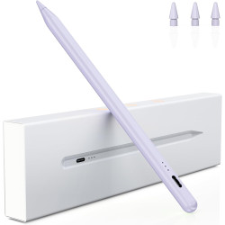 Variglas Stylet pour iPad 2018-2026 - 2X Charge Rapide Violet | Précision Pixel,Rejet de Paume,Compatible avec iPad 11(A16)/10/
