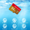 Carte Micro SD 64 Go, Lot de 2 SD Card avec Adaptateur UHS-I A1 C10 TF Carte Memoire Micro SD Cartes Mémoire Microsd pour Tablet