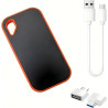 Gwybkq Disque Dur Externe 2To, 2.5 Pouces, Portable étanche et Anti-Choc pour PC, Mac, TV, MacBook, Ordinateur Portable, Bureau,