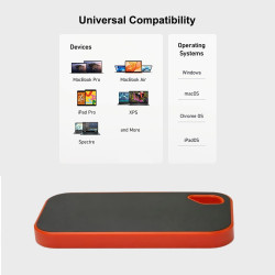 Gwybkq Disque Dur Externe 2To, 2.5 Pouces, Portable étanche et Anti-Choc pour PC, Mac, TV, MacBook, Ordinateur Portable, Bureau,