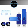 Lecteur flash 512 go, lecteur à pouce haute capacité, lecteurs flash usb 512 go en métal pivotant, usb 2.0 jump drive portable, 