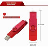 Lecteur Flash 512 Go, Lecteur à Pouce Haute capacité, Lecteurs Flash USB 512 Go en métal pivotant, USB 2.0 Jump Drive Portable, 