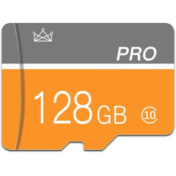 128 Go Carte mémoire, Micro Carte mémoire avec Adaptateur Classe 10 Haute Vitesse pour Appareil Photo, Smartphone, Tablette
