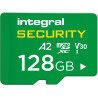 Integral Carte microSD Haute Endurance 128 GB - UHS-I, V30, U3, A2-4K pour vidéosurveillance, dashcams, sécurité Domestique - Ju