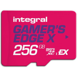 Carte microSD Express Gamer's Edge X 256 Go – pour Switch 2, 890 Mo/s Lecture, 750 Mo/s écriture, NVMe, 4K, A1, Vitesse de feu, 