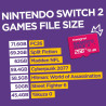 Carte microSD Express Gamer's Edge X 256 Go – pour Switch 2, 890 Mo/s Lecture, 750 Mo/s écriture, NVMe, 4K, A1, Vitesse de feu, 