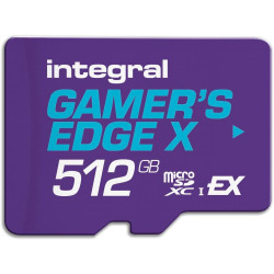 Carte microSD Express Gamer's Edge X 512 Go – pour Switch 2, 890 Mo/s Lecture, 810 Mo/s écriture, NVMe, 4K, A1, Vitesse de feu, 