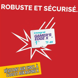 Carte microSD Express Gamer's Edge X 1 to – pour Switch 2, 890 Mo/s Lecture, 810 Mo/s écriture, NVMe, 4K, A1, Vitesse de feu, lo