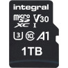 Integral 1TB microSD Card Haute Vitesse Carte Mémoire Vidéo 4K – Jusqu'à 100MB/s en Lecture et 50MB/s en écriture, UHS-I, U3, Cl