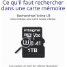 Integral 1TB microSD Card Haute Vitesse Carte Mémoire Vidéo 4K – Jusqu'à 100MB/s en Lecture et 50MB/s en écriture, UHS-I, U3, Cl