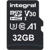 Integral 32GB microSD Card Haute Vitesse Carte Mémoire Vidéo 4K – Jusqu'à 100MB/s en lecture et 30MB/s en écriture, UHS-I, U3, C