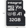 Integral 32GB microSD Card Haute Vitesse Carte Mémoire Vidéo 4K – Jusqu'à 100MB/s en lecture et 30MB/s en écriture, UHS-I, U3, C