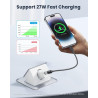 RAVIAD Câble USB C vers Lightning [50CM/Lot de 2] Certifié MFi Câble USB C | iPhone Chargeur Rapide Power Delivery Fil Lightning