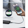 RAVIAD Câble USB C vers Lightning 0.3M [Certifié MFi] Câble USB C iPhone | Chargeur Rapide Power Delivery Fil Lightning USBC pou