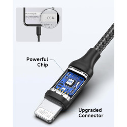 RAVIAD Câble USB C vers Lightning 0.5M [Certifié MFi] Câble USB C iPhone | Chargeur Rapide Power Delivery Fil Lightning USB C po