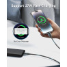 RAVIAD Câble USB C vers Lightning 1M [Certifié MFi] Câble USB C iPhone | Chargeur Rapide Power Delivery Fil Lightning USB C pour