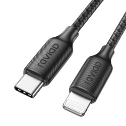 RAVIAD Câble USB C vers Lightning 2M [Certifié MFi] Câble USB C iPhone | Chargeur Rapide Power Delivery Fil Lightning USB C pour