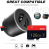 Lot de 2 128 Go Cartes Micro SD Classe 10 Haute Vitesse avec Adaptateur SD pour Tablette/Smartphone/Appareil Photo/autoradio/Con
