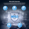 NEWFAST Tri-Bande Clé WiFi Puissante NF-U353, AXE5400 Cle USB WiFi 6E | 6GHz Adaptateur USB WiFi Support pour WPA3, USB 3.0 Port