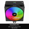 Thermalright assassin x 120r processeur numérique argb noir cpu, écran numérique top cover, tl-p12-s pwm quiet fan cpu, refroidi