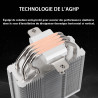Thermalright Assassin X 120R Digital ARGB blanc CPU refroidisseur d'air, vitesse 2000RPM, 4 tuyaux thermiques,pour AM4/AM5, Inte