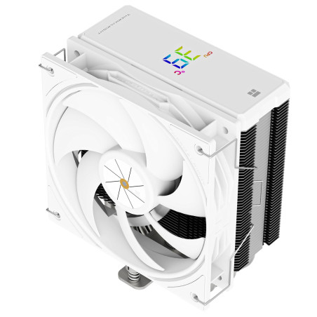 Thermalright Assassin X 120R Refroidisseur numérique pour CPU blanc, écran numérique, TL-P12W PWM Quiet Fan CPU, support AM4/AM5