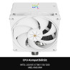 Thermalright Assassin X 120R Refroidisseur numérique pour CPU blanc, écran numérique, TL-P12W PWM Quiet Fan CPU, support AM4/AM5