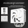 Thermalright Assassin X 120R Refroidisseur numérique pour CPU blanc, écran numérique, TL-P12W PWM Quiet Fan CPU, support AM4/AM5