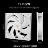 Thermalright Assassin X 120R Refroidisseur numérique pour CPU blanc, écran numérique, TL-P12W PWM Quiet Fan CPU, support AM4/AM5