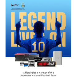 Lexar ES3 SSD Externe 512Go, SSD Portable USB 3.2 Gen2, PSSD, Vitesses de Lecture jusqu'à 1050 Mo/s et d'écriture jusqu'à 1000 M