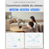 2026 Nouveau Répéteur WiFi Puissant 1200Mbps, WiFi Booster Double Bande 5GHz & 2.4GHz Amplificateur WiFi Puissant avec WPS, WiFi
