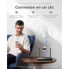 2026 Nouveau Répéteur WiFi Puissant 1200Mbps, WiFi Booster Double Bande 5GHz & 2.4GHz Amplificateur WiFi Puissant avec WPS, WiFi