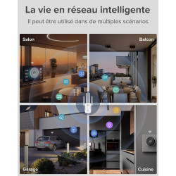 2026 Nouveau Répéteur WiFi Puissant 1200Mbps, WiFi Booster Double Bande 5GHz & 2.4GHz Amplificateur WiFi Puissant avec WPS, WiFi