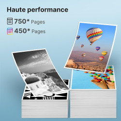 304 Cartouche 304 XL Remplacement pour Cartouche HP 304 XL pour Encre HP 304 pour HP Deskjet 3762 3760 3750 2620 2622 2624 2630 