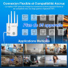 NEWFAST Répéteur WiFi Puissant RE523, AC1200 Amplificateur WiFi Puissant | 1 Port Ethernet, Couvre jusqu'à 100 m², Repetiteur Wi