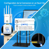 NEWFAST Répéteur WiFi Puissant RE523, AC1200 Amplificateur WiFi Puissant | 1 Port Ethernet, Couvre jusqu'à 100 m², Repetiteur Wi