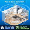 NEWFAST Répéteur WiFi Puissant RE523, AC1200 Amplificateur WiFi Puissant | 1 Port Ethernet, Couvre jusqu'à 100 m², Repetiteur Wi