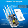 NEWFAST Répéteur WiFi Puissant RE523, AC1200 Amplificateur WiFi Puissant | 1 Port Ethernet, Couvre jusqu'à 100 m², Repetiteur Wi