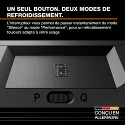 be quiet! Dark Rock Pro 6 Ventirad, Performances de refroidissement du processeur exceptionnelles, Mode silencieux semi-passif, 