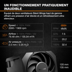 be quiet! Dark Rock Pro 6 Ventirad, Performances de refroidissement du processeur exceptionnelles, Mode silencieux semi-passif, 