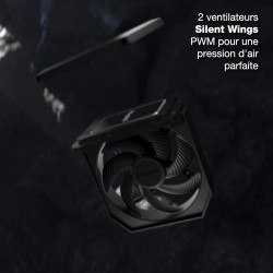 be quiet! Dark Rock Elite ventirad radiateur, 2x ventilateur Silent Wings 135 mm PWM, sélecteur de vitesse permettant de bascule