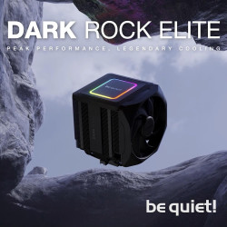 be quiet! Dark Rock Elite ventirad radiateur, 2x ventilateur Silent Wings 135 mm PWM, sélecteur de vitesse permettant de bascule
