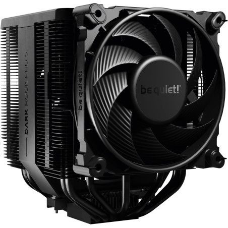 be quiet! Dark Rock Pro 5 ventirad radiateur, 7 caloducs haute performance, 2 ventilateurs Silent Wings PWM, un sélecteur de Vit