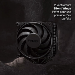 be quiet! Dark Rock Pro 5 ventirad radiateur, 7 caloducs haute performance, 2 ventilateurs Silent Wings PWM, un sélecteur de Vit