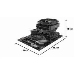be quiet! Dark Rock TF 2 Ventirad CPU, 230W TDP, 2 ventilateurs Silent Wings 3 de 135 mm, 6 caloducs de 6 mm, conception double 
