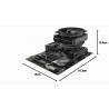 be quiet! Dark Rock TF 2 Ventirad CPU, 230W TDP, 2 ventilateurs Silent Wings 3 de 135 mm, 6 caloducs de 6 mm, conception double 