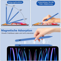 Stylet iPad 10e Génération,Apple Pencil pour iPad2018-2025 et Charge Rapide,Stylet Compatible avec iPad A16 11/10/9/8/7/6ème Gen