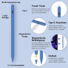 Stylet iPad 10e Génération,Apple Pencil pour iPad2018-2025 et Charge Rapide,Stylet Compatible avec iPad A16 11/10/9/8/7/6ème Gen