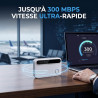 Routeur 5G Pocket WiFi débloqué sans abonnement, Modem 5G/4G Haut débit Compatible Carte SIM, Hotspot Mobile WiFi 6 Multi-appare