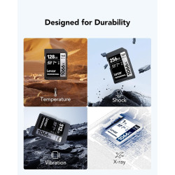 Lexar Carte mémoire SD SDXC UHS-I Professionnelle 1066x 512 Go, avec Une Vitesse de Lecture allant jusqu'à 160 Mo/s, V30/U3/C10 